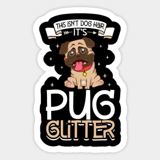 Pug glitter Sticker